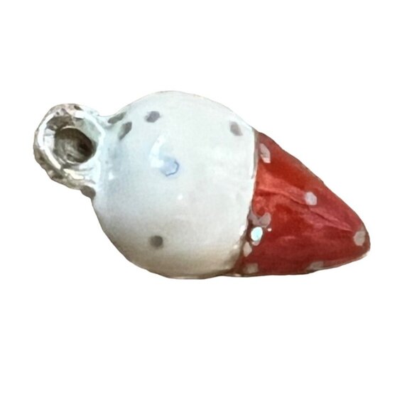Ice Cream Cone Charm 0.75" for Crafting Jewelry Necklace Bracelet - Picture 5 of 6